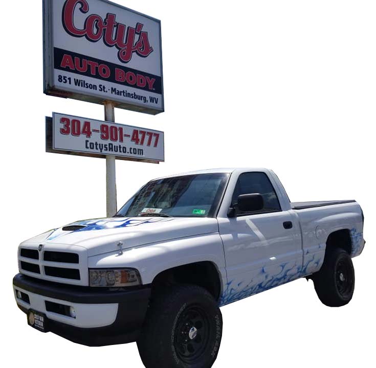 Coty's Auto Body in Martinsburg WV Truck 